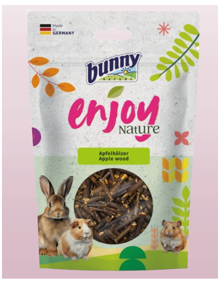 Bunny Enjoy Nature Legno di Melo Gr.100. Mangime per roditori