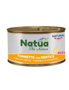 Natua Jelly Cat  KittenTonnetto con Dentice gr.85. Cibo Per Cuccioli di gatto .