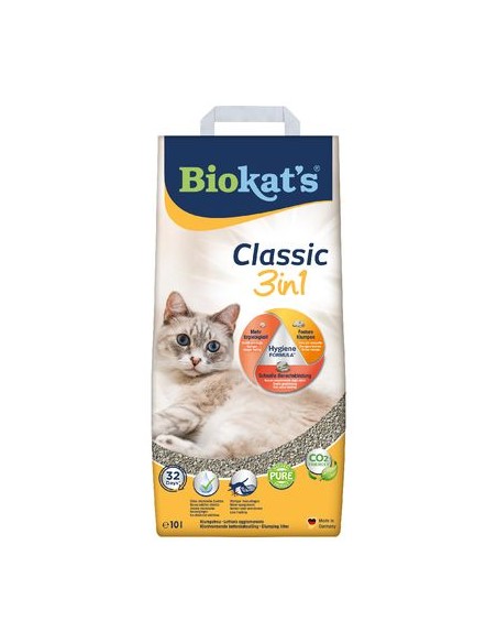 Biokat's Classic 3 in 1 10 litri . Lettiere per gatti