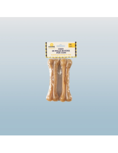 Viking Osso in Pelle Bovina 2 pezzi gr 180. cm 1,65. Snack per cani