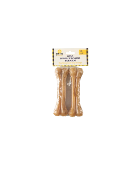 Viking Osso in Pelle Bovina 2 pezzi gr 180. cm 1,65. Snack per cani