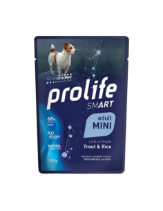 Prolife Busta Smart Adult Mini Trota E Riso gr 100. Cibo Umido Per Cani 2
