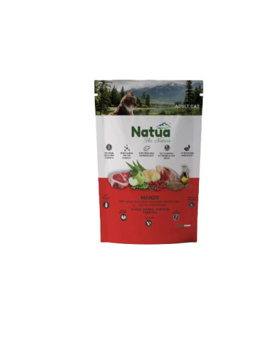 Natua Dry Cat Adult Manzo kg 1,5. Cibo Secco Per Gatti .