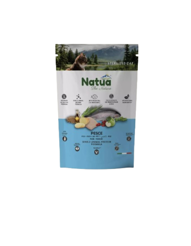 Natua Dry Cat Sterilized Pesce gr.350. Cibo Secco per gatti .
