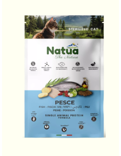 Natua Dry Cat Sterilized Pesce kg 1,5. Cibo Secco per gatti.