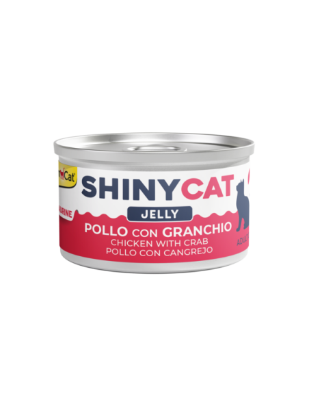 Gimcat Shinycat Jelly pollo con Granchio gr 70. Cibo Umido per gatti