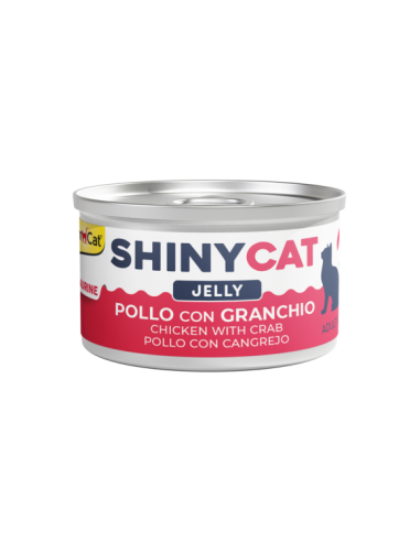 Gimcat Shinycat Jelly pollo con Granchio gr 70. Cibo Umido per gatti