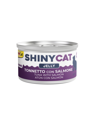 Gimcat Shinycat Jelly Tonnetto con Salmone gr 70. Cibo Umido Per Gatti