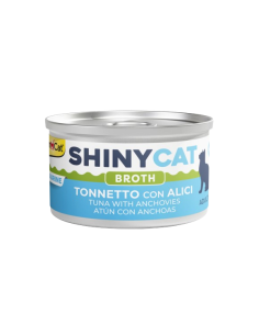 Gimcat Shinycat Broth Tonnetto con Alici gr 70. Cibo Umido per Gatti. 2
