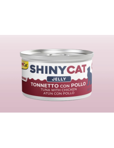 Gimcat Shinycat Jelly Tonnetto Con Pollo Gr 70. Cibo Umido Per Gatti