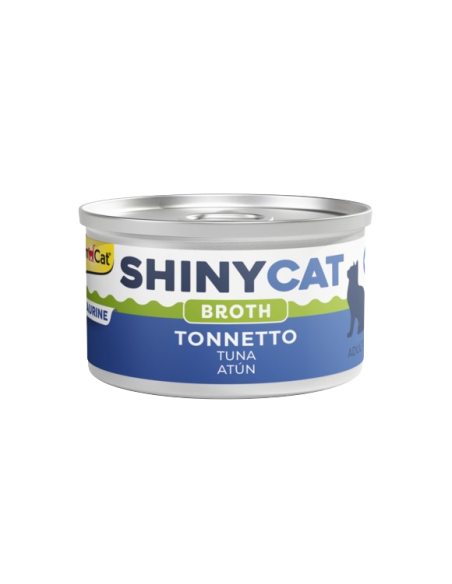 Gimcat Shinycat Broth Tonnetto gr 70. Cibo Umido Per gatti .