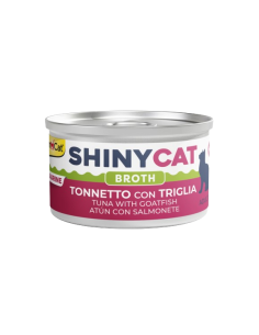 Gimcat Shinycat Broth Tonnetto Con Triglia gr 70. Cibo Umido Per Gatti