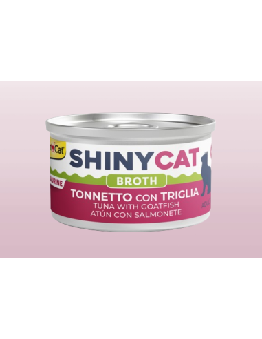 Gimcat Shinycat Broth Tonnetto Con Triglia gr 70. Cibo Umido Per Gatti
