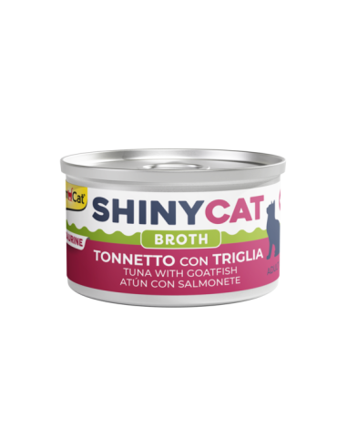 Gimcat Shinycat Broth Tonnetto Con Triglia gr 70. Cibo Umido Per Gatti