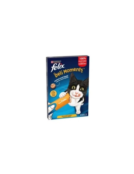 FELIX Deli Moments con Pollo 4x10gr.Snack Per Gatti