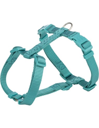 Pettorina Premium H Misura Xsmall-Small 30-40 cm /10 mm Acqua Marina. Guinzagli e Collari per cani.