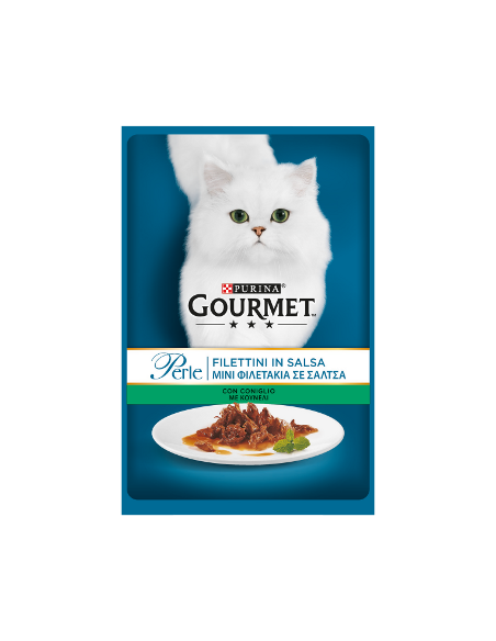 GOURMET PERLE FILETTI C/CONIGLIO 85G