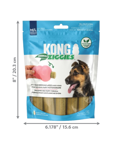 Kong Ziggies Enhanced Puppy m/l 227 gr. Snack Per Cani