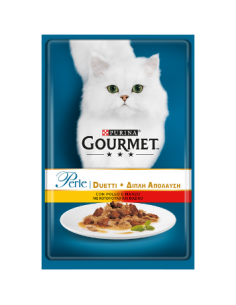 GOURMET PERLE DUETTI POLLO E MANZO GR.85