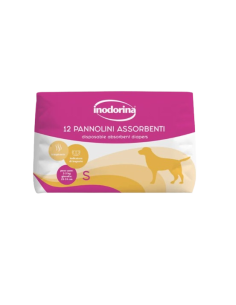 Inodorina Pannolini Assorbenti misura small  12 pezzi. Igienici per cani .