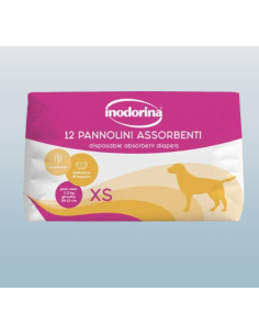 Inodorina Pannolini Assorbenti misura xsmall  12 pezzi. Igienici per cani . 2