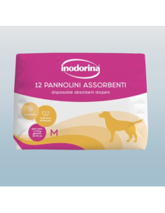 Inodorina Pannolini Assorbenti misura medium  12 pezzi. Igienici per cani