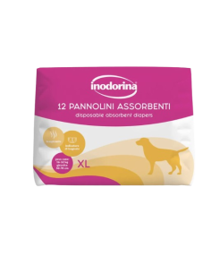 Inodorina Pannolini Assorbenti misura xlarge 12 pezzi. Igienici per cani . 2