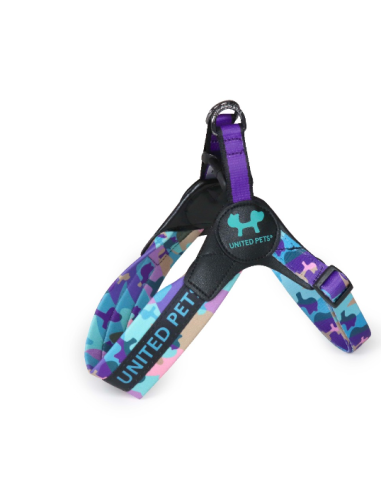 Pettorina Complete me mis-2,5 36-52 cm . Viola .Vintage . Guinzagli e Collari per cani.