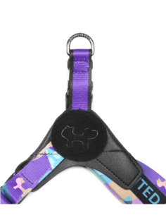 Pettorina Complete me mis-1  28-38 cm . Viola .Vintage . Guinzagli e Collari per cani.