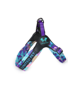 Pettorina Complete me mis-1  28-38 cm . Viola .Vintage . Guinzagli e Collari per cani. 2