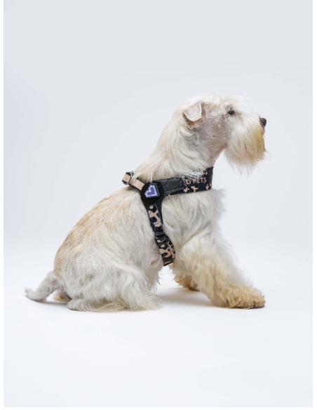 Pettorina Complete me mis . 0,5 25-33  cm  1/2,5 kg Nero /Beige . Guinzagli e Collari per cani.