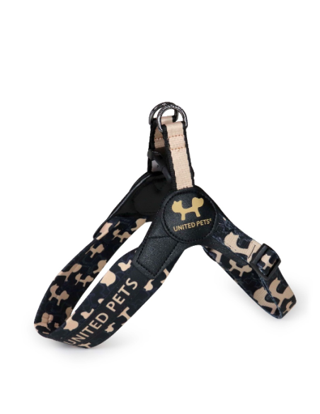 Pettorina Complete me mis . 1 28-38 cm  2/3 kg Nero /Beige . Guinzagli e Collari per cani.