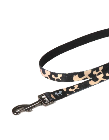 Guinzaglio Complete me Misura small 1,6 cm 140 cm nero e beige . Guinzagli e Collari per Cani .