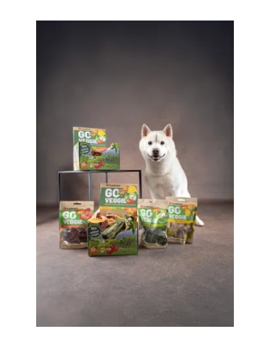 Veggie Dino Con Fragola 8 pezzi 120 gr. Snack per cani .