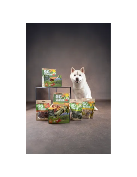 Veggie Dino Con Fragola 8 pezzi 120 gr. Snack per cani .
