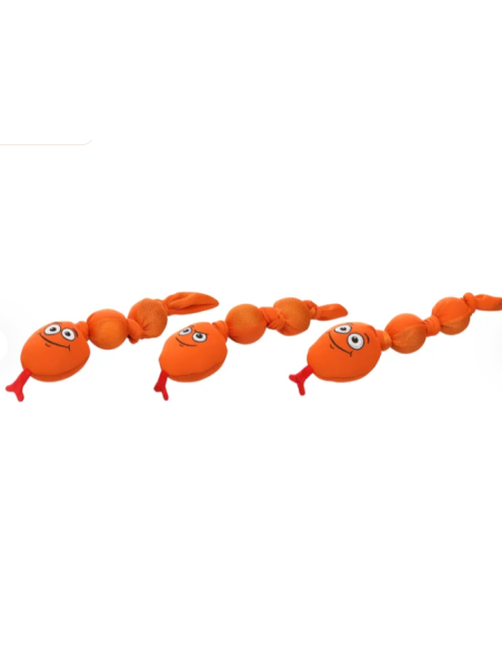Gioco Serpente Snala Arancione misura small. Giochi per cani .