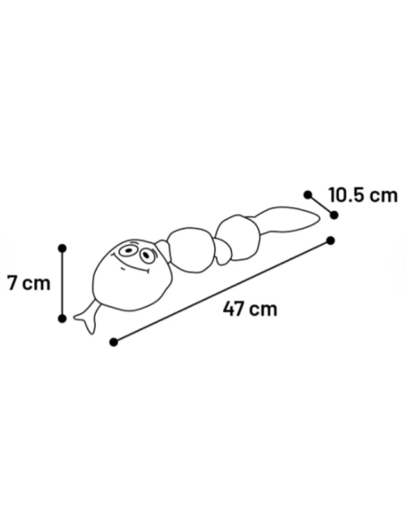 Gioco Serpente Snala Arancione misura small. Giochi per cani .