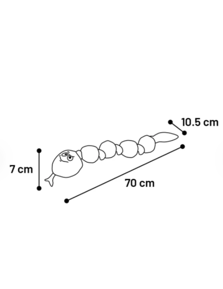 Gioco Serpente Snala Rosa . Giochi per cani.