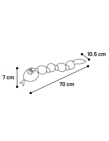 Gioco Serpente Snala Rosa . Giochi per cani.