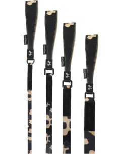 Guinzaglio Complete Me misura Large 2,5 cm /120 cm Nero Beige . Guinzagli e Collari per cani 2