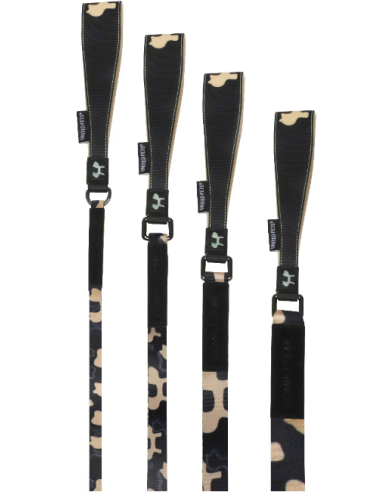 Guinzaglio Complete Me misura Large 2,5 cm /120 cm Nero Beige . Guinzagli e Collari per cani