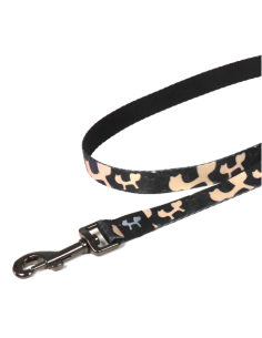 Guinzaglio Complete Me misura Large 2,5 cm /120 cm Nero Beige . Guinzagli e Collari per cani