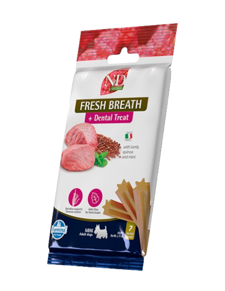 N&D Treats Quinoa Dog Fresh Breathe Adult Mini GR.60. Snack Per Cani