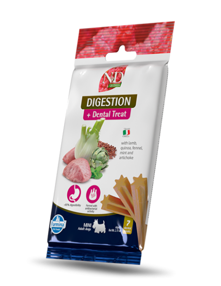 N&D Treats Quinoa Digestion Adult Mini GR.60. Snack Per cani .