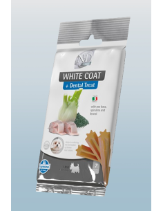 N&D Treats White dog Sea Bass Riso e Spirulina Adult Mini GR.60. Snack per cani