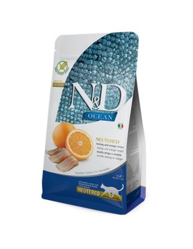 offerta Natural and Delicious Ocean Adilt Aringa Neutered kg 5. Cibo Secco Per Gatti