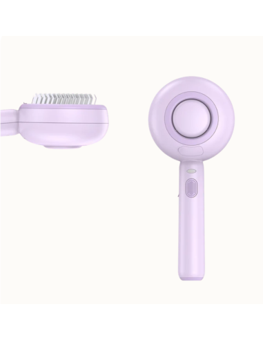 Spazzy Spazzola Portatile Con Nebulizzatore  a Freddo bianca . Toelettatura per cani e gatti.