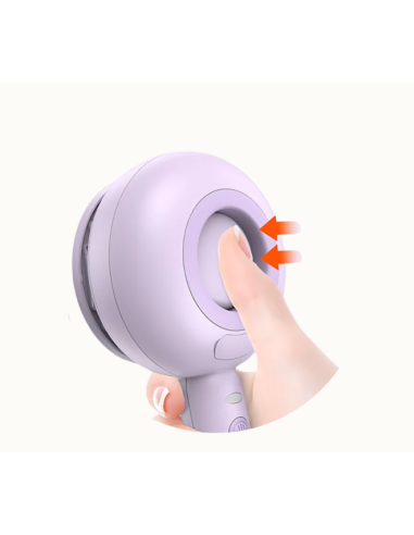 Spazzy Spazzola Portatile Con Nebulizzatore  a Freddo bianca . Toelettatura per cani e gatti.