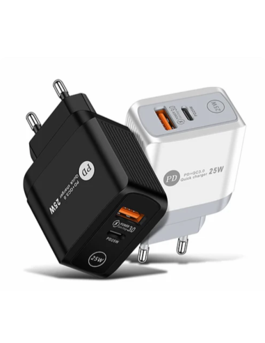 Caricabatteria due porte 25 w. Accessori .