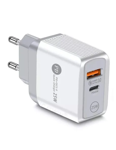 Caricabatteria due porte 25 w. Accessori .